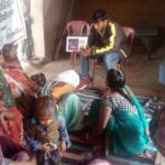 Awareness session on Malaria during VHND session in Village Kirbil block Myorpur Sonebhadra -13-12-2023