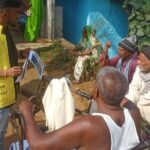 Community Awareness session on Malaria during household visit in Village Mahuvariya Block Duddhi Sonebhadra 09-12-2023