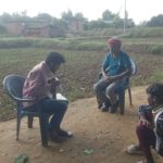 Community awareness session on Malaria during household visit in Village Dighul Block Duddhi Sonebhadra 8-12-2023