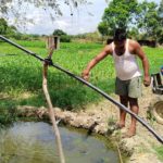 Larva source identification and reduction by Oil filming method in Village Palpal Block Nagwan Sonebhadra 24-07-2023