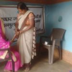 Malaria testing of Pregnant women during VHND in Village Behadah Block Myorpur Sonebhadra 8-12-2023