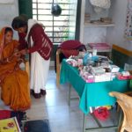 Malaria testing of Pregnant women during VHND session in Village Sodho Block Myorpur Sonebhadra 8-12-2023