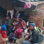 Community awareness on VBD during H.H visit at slum Anand nagar PC-bhupendra FHI-EMBED-HEALTH department -Agra 01.01.2024