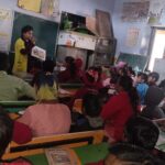 Awareness session for appropriate behaviour of Dengue and Malaria during School base activity PC- Geeta FHI-EMBED-HEALTH department -Agra 03.02.2024