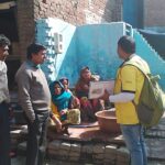 Community awareness for appropriate behavior of Dengue and Malaria during HH visit at Slum Subhash nagar PC- Bhupendra FHI-EMBED-Health Dept, Agra. 19-02-2024