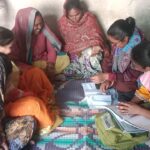 Malaria testing through RDT Kit By Asha during H.H visit at Slum Sushil Nagar PC- Soniya FHI-EMBED-Health Dept, Agra. 06-02-2024