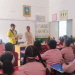 Awareness session for appropriate behaviour of Dengue and Malaria during School base activity PC- pulkit FHI-EMBED-HEALTH department -Agra 28.02.2024