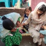 Malaria testing through RDT Kit By Asha during H.H visit at Slum Siddharth nagar PC- Pulkit FHI-EMBED-Health Dept, Agra. 15-03-2024