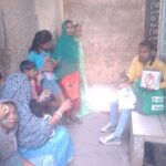 Community awareness for appropriate behavior of Dengue and Malaria during HH visit at Slum kutulupur PC-navneet FHI-EMBED-Health Dept, Agra. 29-04-2024