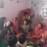 Malaria testing through RDT Kit By Asha during UHND visit at Slum Nagla gangaram PC- pulkit FHI-EMBED-Health Dept, Agra. 24-05-2024