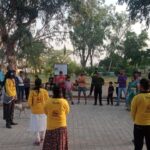 Celebrated national dengue day and spread community awareness by Street play at company garden sadar FHI-EMBED-Health department Agra 16-05-2024