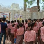 Awareness session for appropriate behaviour of Dengue and Malaria during School base activity PC- amit FHI-EMBED-HEALTH department -Agra 13.05.2024