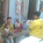 Community awareness for appropriate behavior of Dengue and Malaria during HH visit at Slum Nagla Mahadev basti PC- Geeta FHI-EMBED-Health Dept, Agra. 13-06-2024