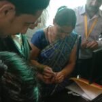 Malaria testing through RDT Kit By Asha during UHND Visit at slum Sevla PC- Deependra FHI-EMBED-Health Dept, Agra. 15-07-2024