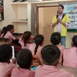 Awareness session for appropriate behaviour of Dengue and Malaria during School base activity PC- deependra FHI-EMBED-HEALTH department -Agra 23.07.2024