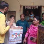 Community awareness for appropriate behavior For Dengue and Malaria during HH visit at Slum- Sonth ki Mandi PC-Rajesh FHI-EMBED-Health Dept, Agra. 23-07-2024