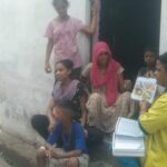 Community awareness for appropriate behavior For Dengue and Malaria during HH visit at Slum-kahrai jatav basti PC- geeta FHI-EMBED-Health Dept, Agra. 27-06-2024