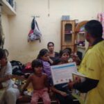 Community awareness for appropriate behavior For Dengue and Malaria during HH visit at Slum-Jai nagar PC- Bhupendra FHI-EMBED-Health Dept, Agra. 27-06-2024