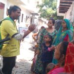 Community awareness for appropriate behavior For Dengue and Malaria during HH visit at Slum- Sudama Puram PC-Bhupendra FHI-EMBED-Health Dept, Agra. 11-10-2024