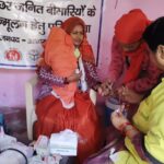 Malaria testing through RDT Kit By Asha during UHND Visit at slum-Gyashpura PC- Geeta Ramani FHI-EMBED-Health Dept, Agra. 04-12-2024