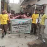 Awareness session for appropriate behavior of Dengue and Malaria during Rally activity PC- Pulkit-Slum-Nagla Mahadev - FHI-EMBED-HEALTH department -Agra 05.11.2024