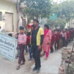 Awareness session for appropriate behavior of Dengue and Malaria during Rally activity PC- Bhupendra -Slum- Jatav Basti FHI-EMBED-HEALTH department -Agra 19.11.2024