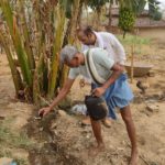 Oil filming during Household Visit in Village Bhavar, Sonbhadra 29-04-2023